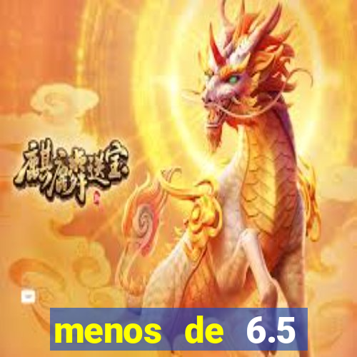 menos de 6.5 escanteios o que significa